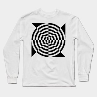 Optical Illusion Target T-Shirt Long Sleeve T-Shirt